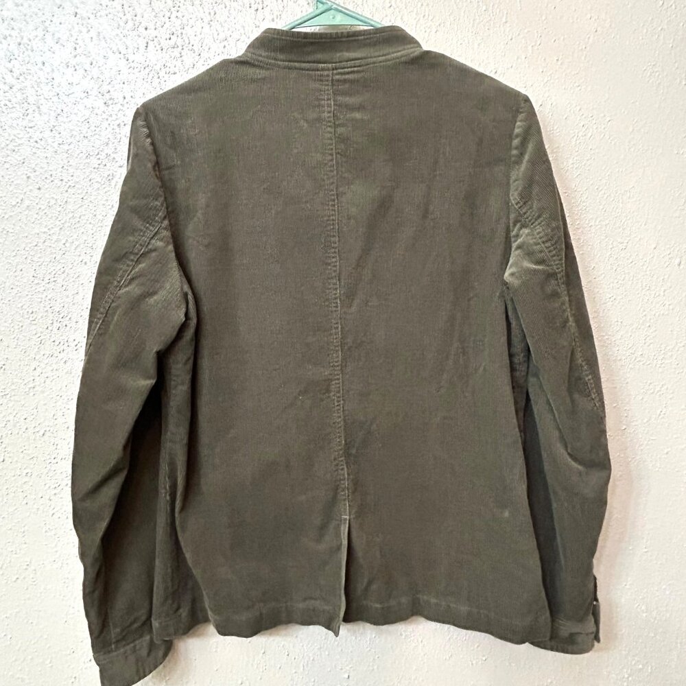 Sundance Green Corduroy Jacket w Floral Lining & Pockets Size Medium - Picture 4 of 7